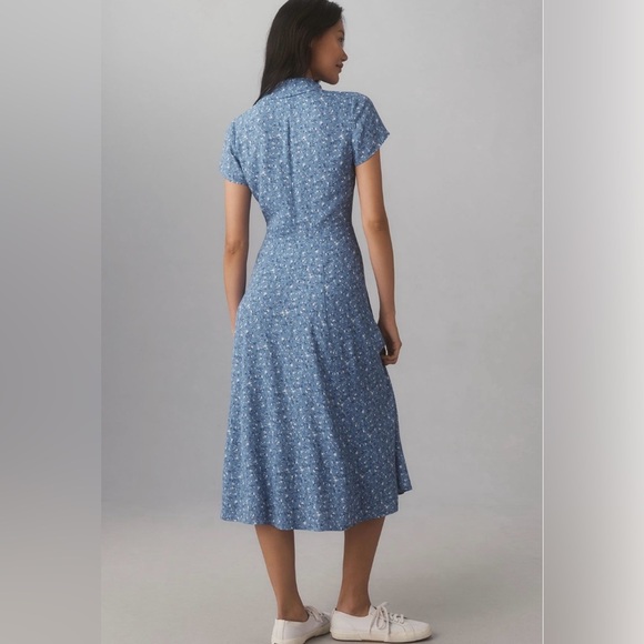 Anthropologie x Reformation Wilma Midi Dress Size 10 NWT - Picture 3 of 15